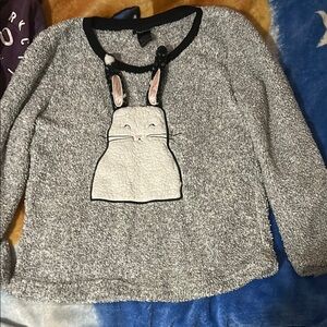 Joe Boxer Gray Bunny Pajama Top